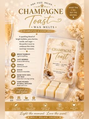 🥂 Champagne Toast Wax Melts ✨